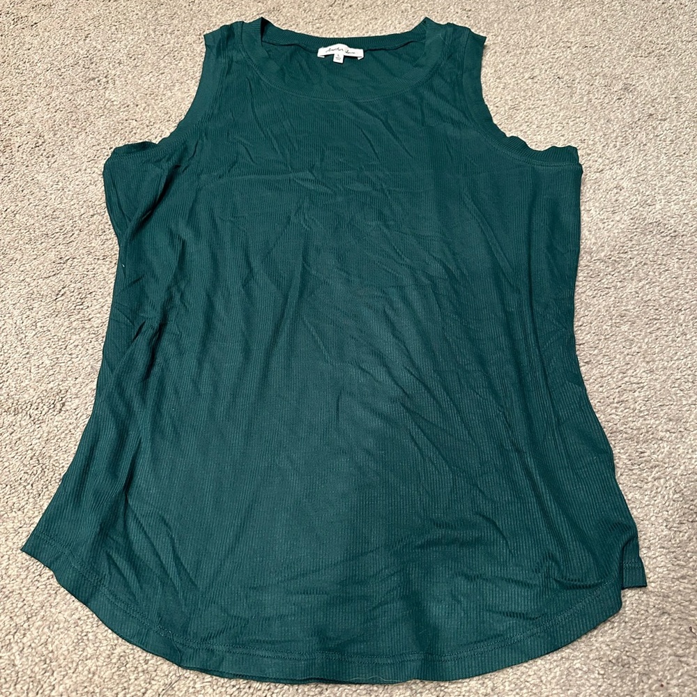 Sleeveless Green Women's Top